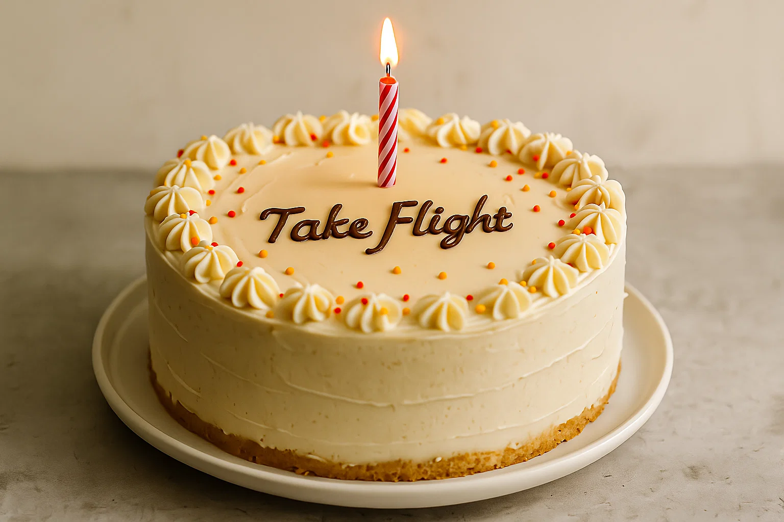 Take Flight Birthday Cake
